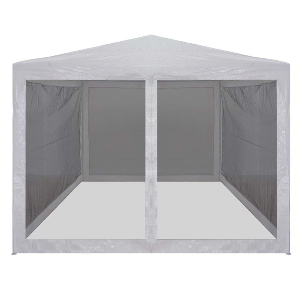 vidaXL Party Tent with 4 Mesh Sidewalls 3x3 m