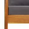 vidaXL 4 Piece Garden Lounge Set with Cushions Solid Acacia Wood