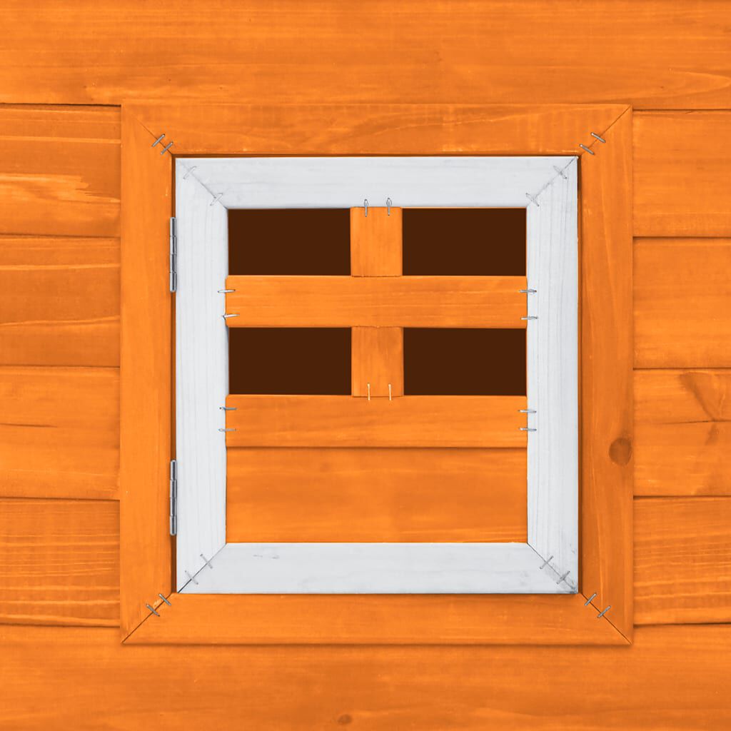 vidaXL Outdoor Chicken Cage Hen House with 1 Egg Cage Wood