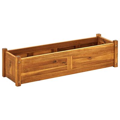 vidaXL Garden Raised Bed Acacia Wood 100x30x25 cm,  vidaXL Garden Raised Bed Acacia Wood 100x30x25 cm