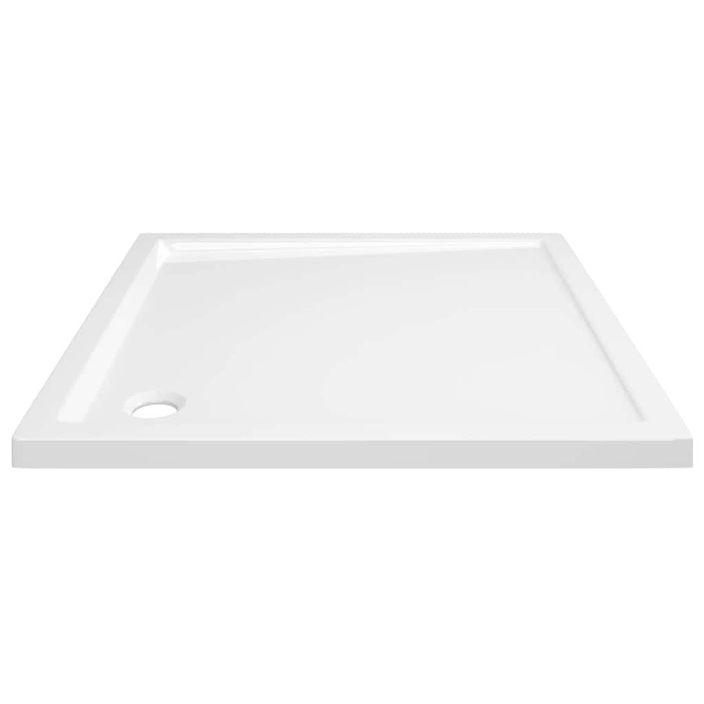 vidaXL Square ABS Shower Base Tray White 80x80 cm