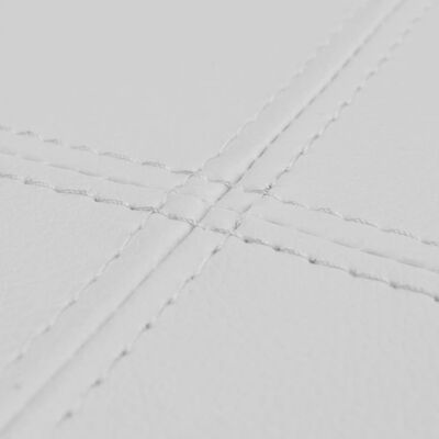 vidaXL White High Quality Artificial Leather Bench, white vidaXL White High Quality Artificial Leather Bench