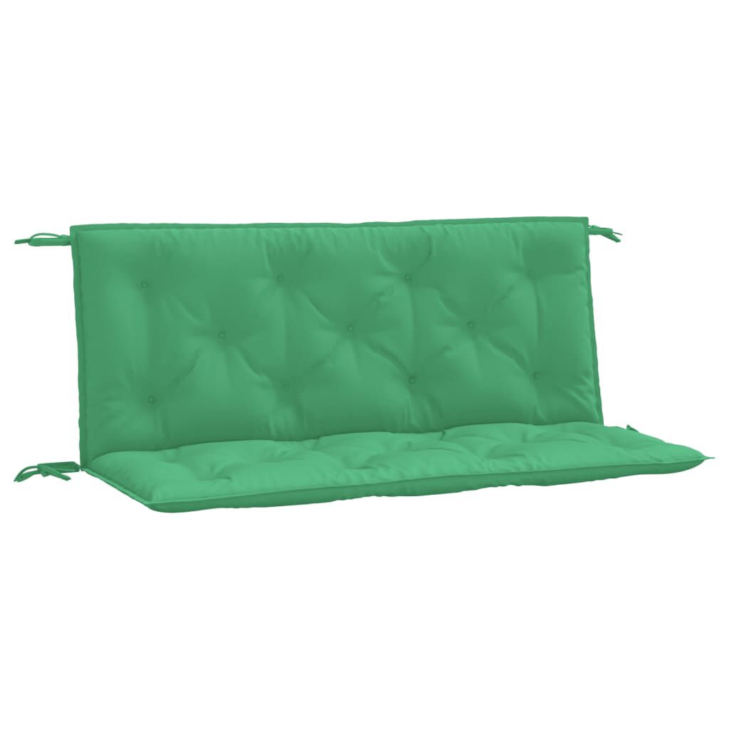 vidaXL Garden Bench Cushions 2pcs Green 120x50x7cm Oxford Fabric