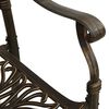 vidaXL 3 Piece Bistro Set Cast Aluminium Bronze