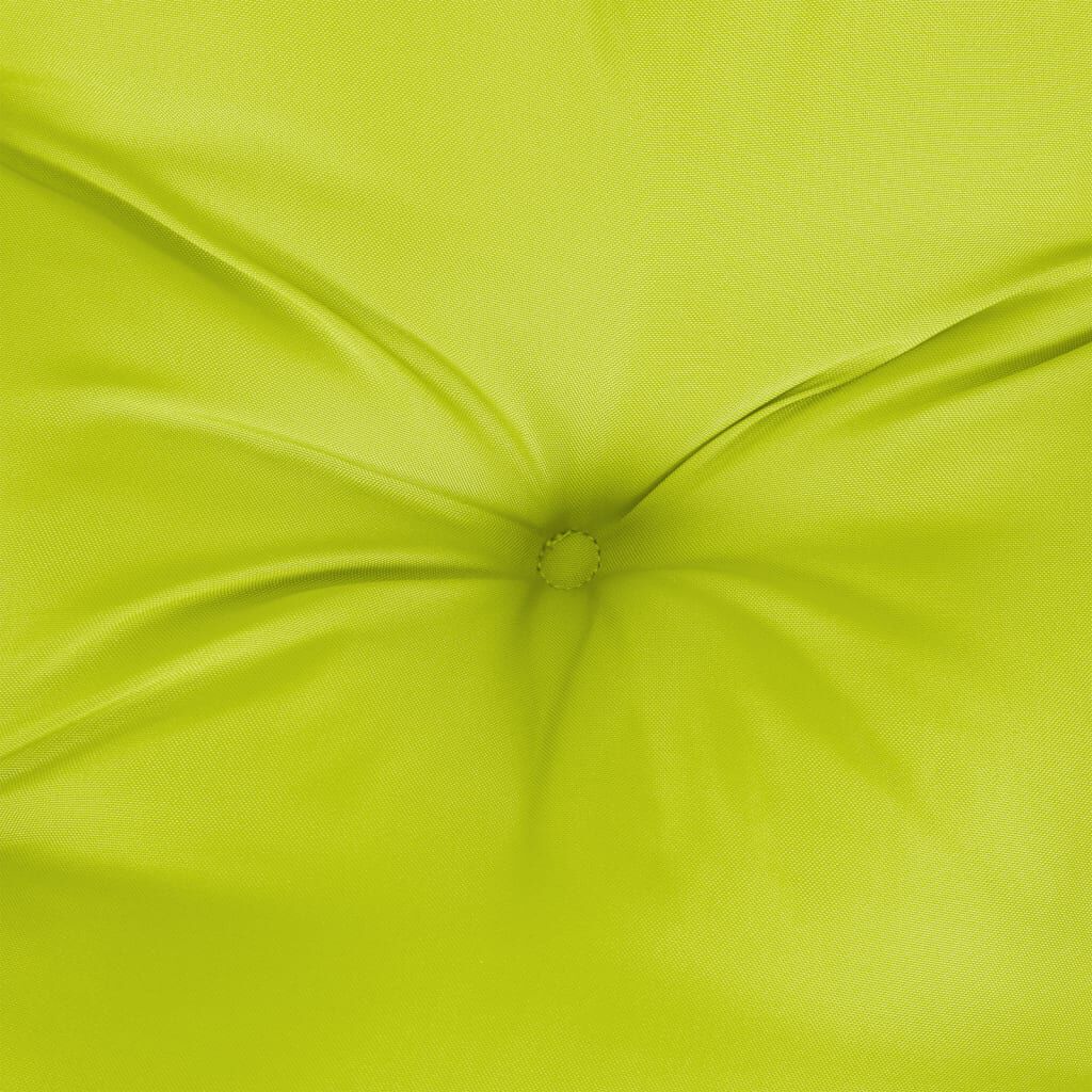 vidaXL Pallet Cushion Bright Green 70x40x12 cm Fabric