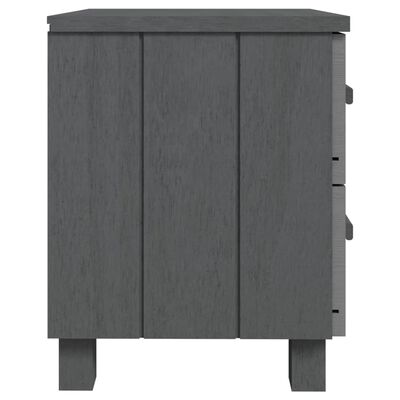 vidaXL Bedside Cabinet HAMAR Dark Grey 40x35x44.5 cm Solid Pinewood, dark grey vidaXL Bedside Cabinet HAMAR Dark Grey 40x35x44.5 cm Solid Pinewood