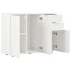 vidaXL Sideboard High Gloss White 107x35x80.5 cm