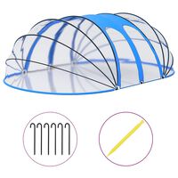 vidaXL Pool Dome Oval 620x410x210 cm
