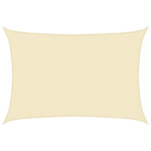 vidaXL Sunshade Sail HDPE Rectangular 4x6 m Cream