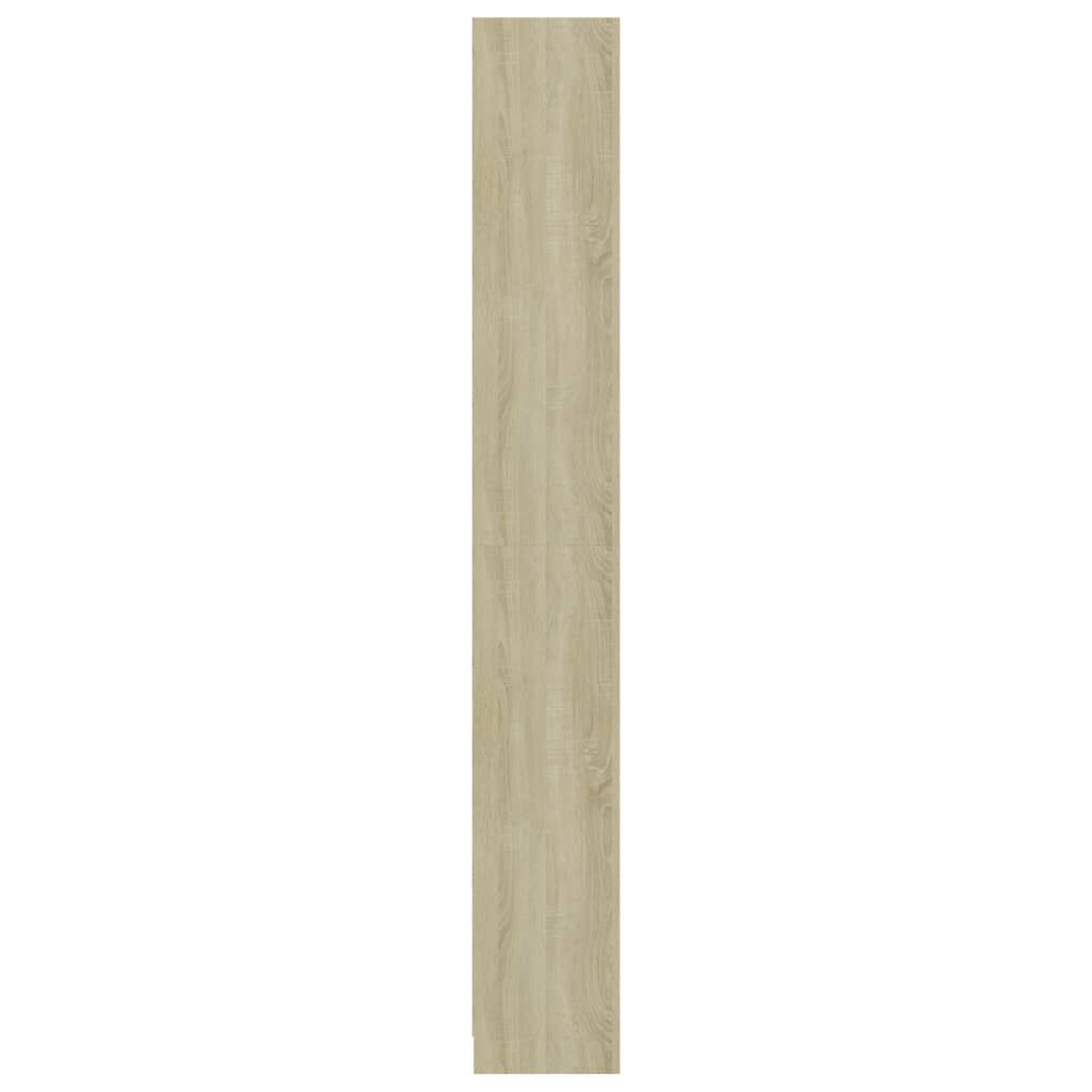 vidaXL 5-Tier Book Cabinet Sonoma Oak 40x24x175 cm Engineered Wood
