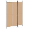 vidaXL 4-Panel Room Divider Brown 200x220 cm Fabric