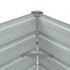 vidaXL Garden Raised Bed Galvanised Steel 100x40x45 cm Grey