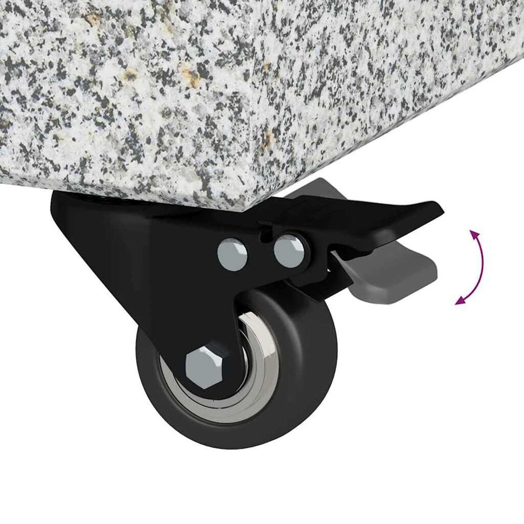 vidaXL Umbrella Base Light Grey 45x25x8.3 cm Granite