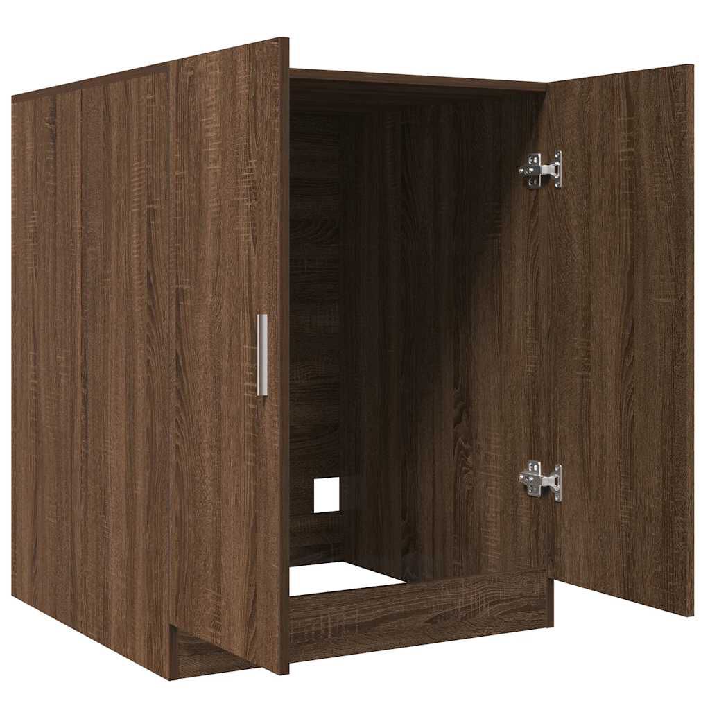 vidaXL Washing Machine Cabinet Brown Oak 71x71.5x91.5 cm