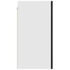 vidaXL Hanging Cabinet Lyon Black 80x31x60 cm Engineered Wood