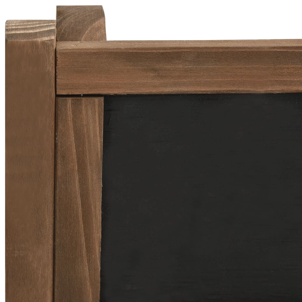 vidaXL 3-Tier Plant Stand with Blackboard 40x30x90 cm Solid Fir Wood