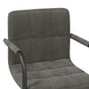 vidaXL Swivel Dining Chairs 4 pcs Dark Grey Velvet