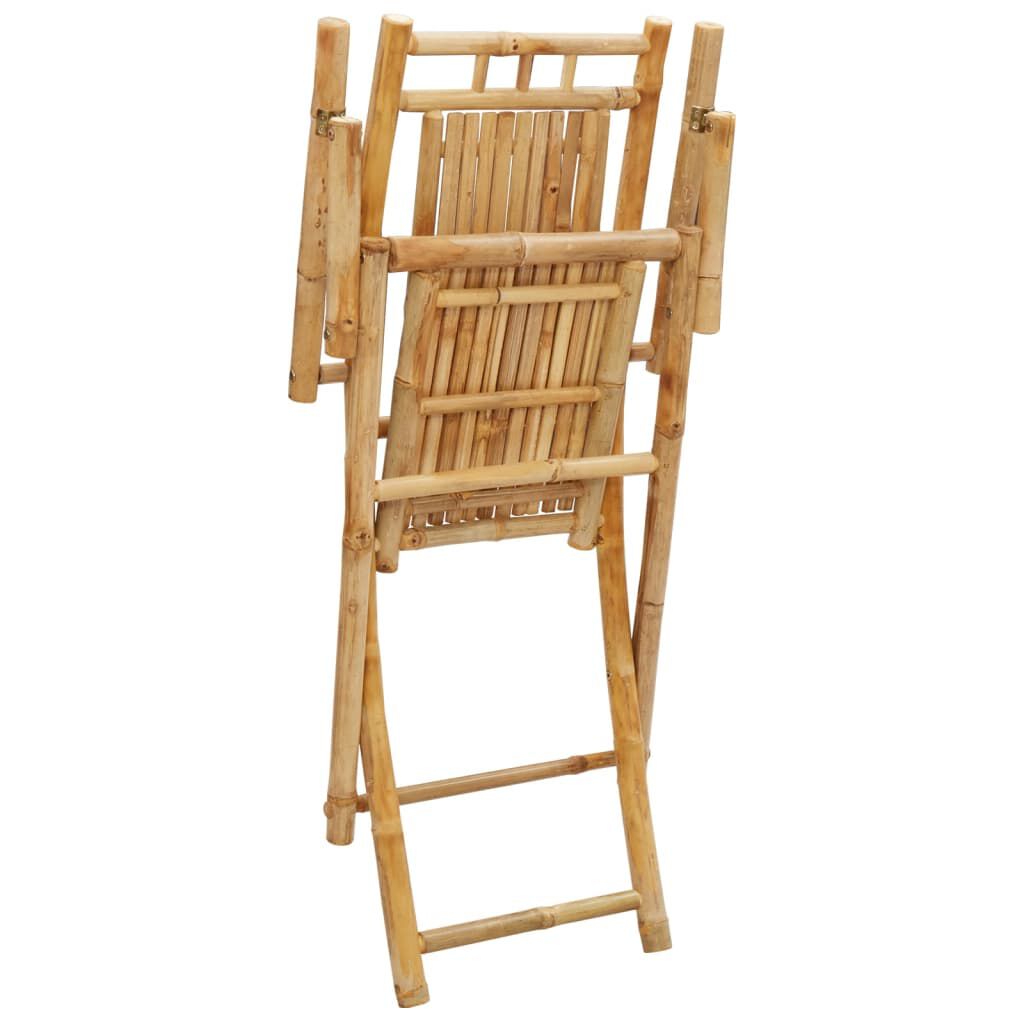 vidaXL Folding Garden Chairs 4 pcs 53x66x99 cm Bamboo