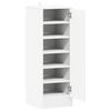 vidaXL Shoe Cabinet White 32x35x92 cm Engineered Wood