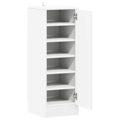 vidaXL Shoe Cabinet White 32x35x92 cm Engineered Wood, white vidaXL Shoe Cabinet White 32x35x92 cm Engineered Wood