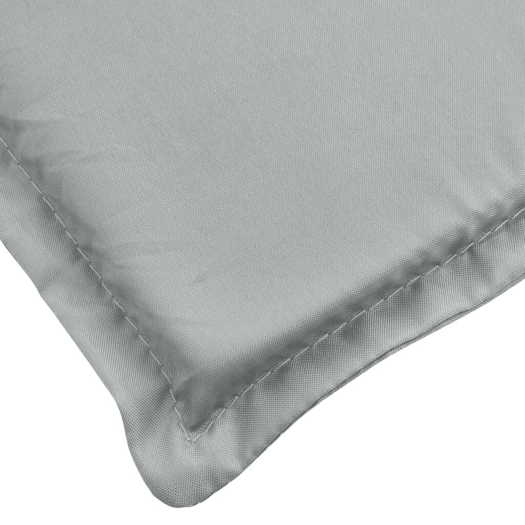 vidaXL Garden Bench Cushions 2 pcs Melange Light Grey 200x50x7 cm Fabric