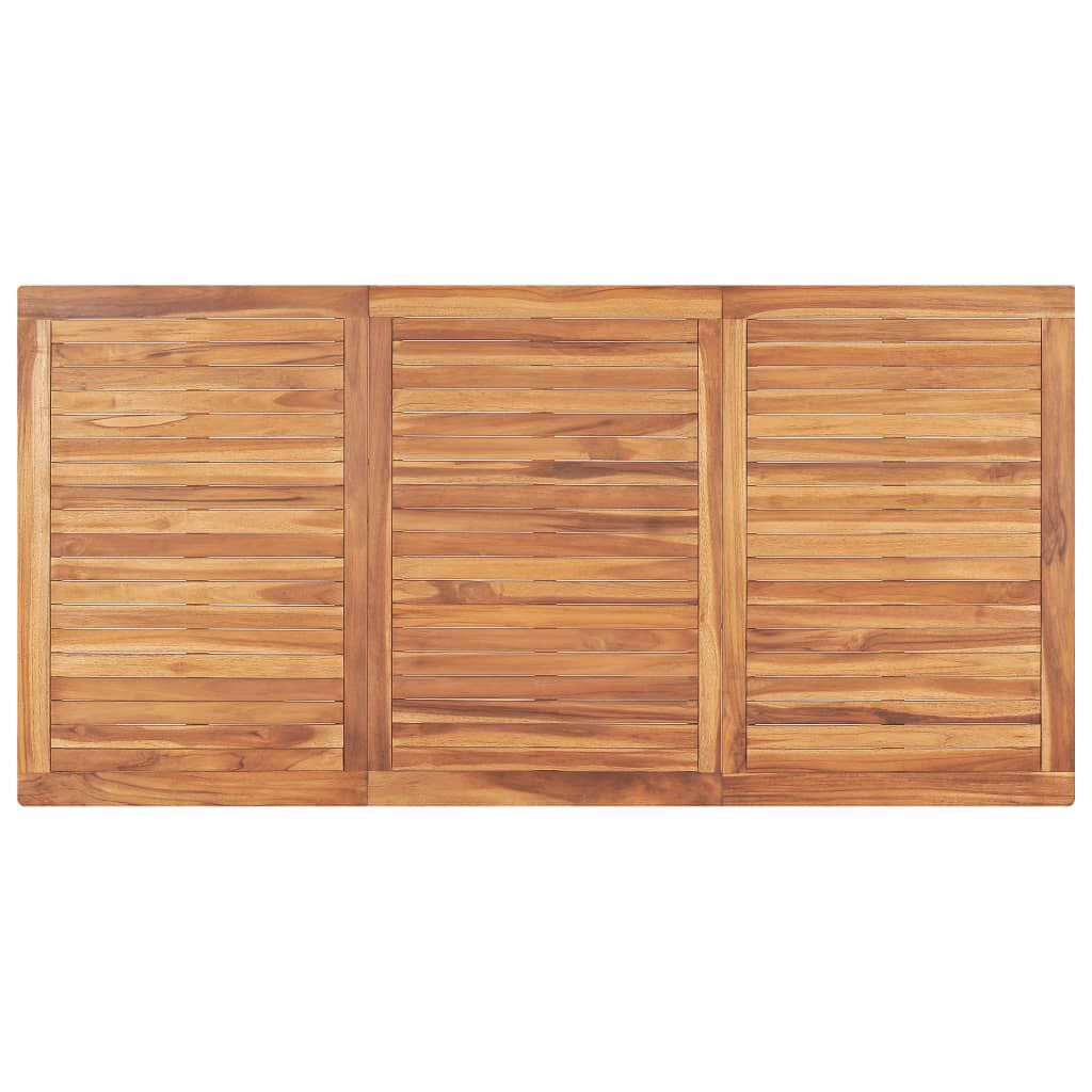 vidaXL Garden Dining Table 180x90x77 cm Solid Teak Wood