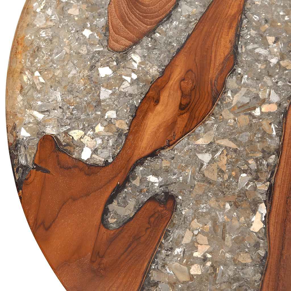 vidaXL Coffee Table Teak Resin 60 cm