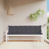 vidaXL Garden Bench Cushions 2pcs Anthracite 200x50x7cm Oxford Fabric