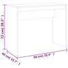 vidaXL Desk Brown Oak 90x40x72 cm Engineered Wood