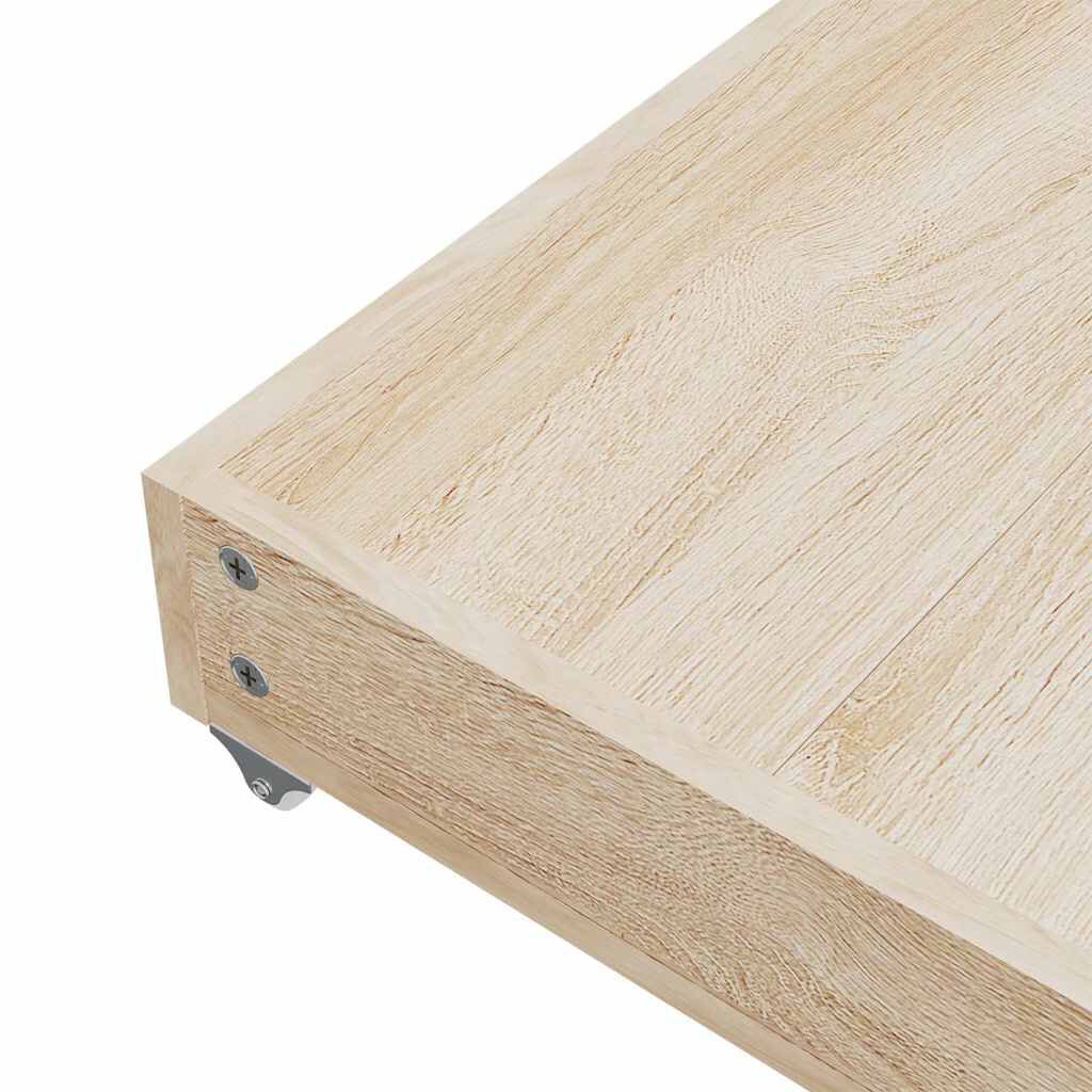 vidaXL Bed Drawers 2 pcs Light Grey Engineered Wood and Fabric