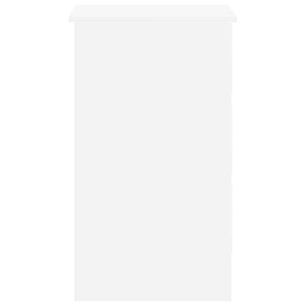 vidaXL Desk White 90x45x76 cm Engineered Wood