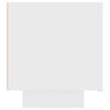 vidaXL Bedside Cabinet White 100x35x40 cm Engineered Wood
