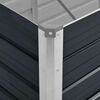 vidaXL Garden Raised Bed Anthracite 100x40x77 cm Galvanised Steel
