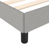 vidaXL Bed Frame without Mattress Light Grey 183x203 cm King Fabric