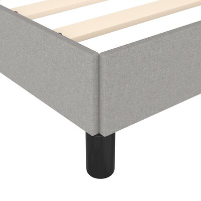 vidaXL Bed Frame without Mattress Light Grey 183x203 cm King Fabric, light grey vidaXL Bed Frame without Mattress Light Grey 183x203 cm King Fabric