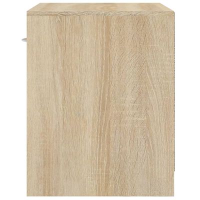 vidaXL Nightstand 2 pcs with Drawer Oak Colour, brown vidaXL Nightstand 2 pcs with Drawer Oak Colour