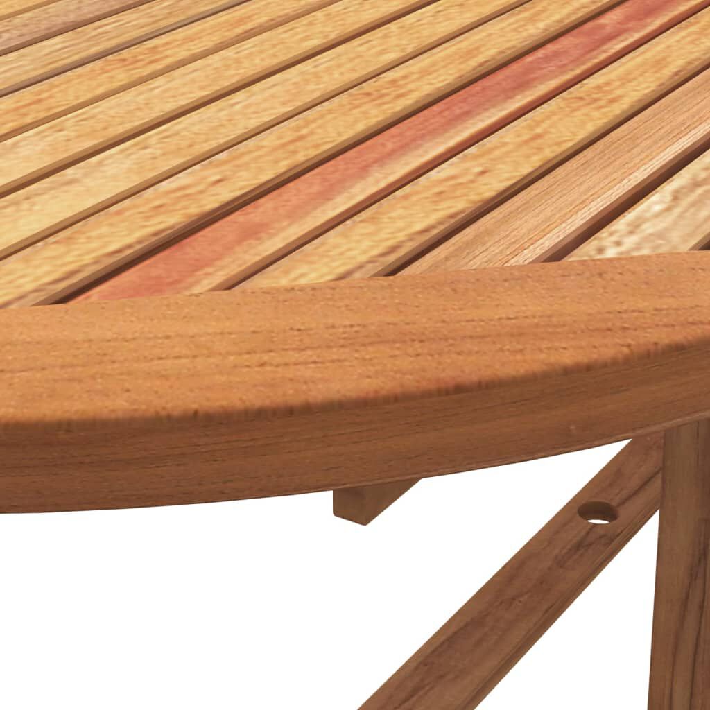 vidaXL 7 Piece Garden Dining Set Solid Wood Acacia and Textilene