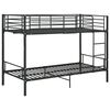 vidaXL Bunk Bed without Mattress Black Metal 90x200cm