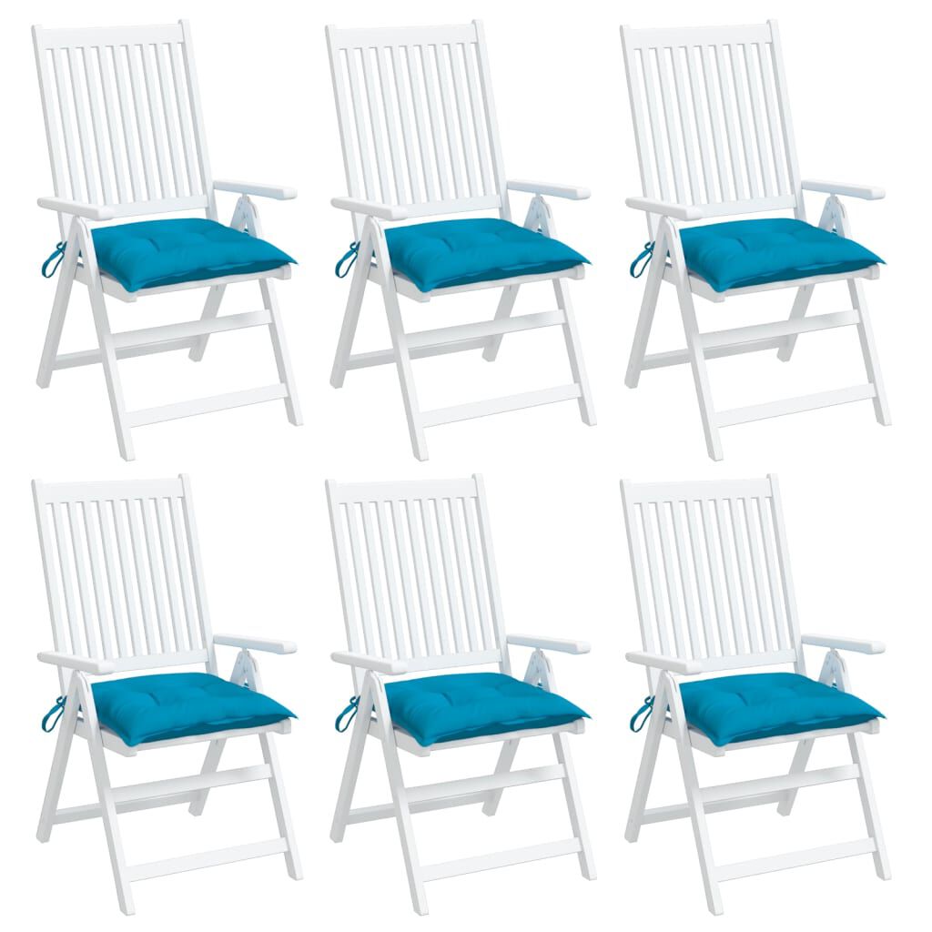 vidaXL Pallet Cushions 6pcs Light Blue 50x50x7 cm Oxford Fabric