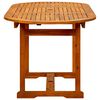 vidaXL Garden Dining Table (120-170)x80x75 cm Solid Acacia Wood