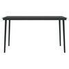 vidaXL 5 Piece Outdoor Dining Set with Cushions Grey and Black