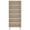 vidaXL CD Cabinet HAMAR Honey Brown 45x18x100 cm Solid Wood Pine