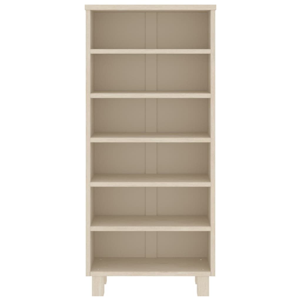 vidaXL CD Cabinet HAMAR Honey Brown 45x18x100 cm Solid Wood Pine