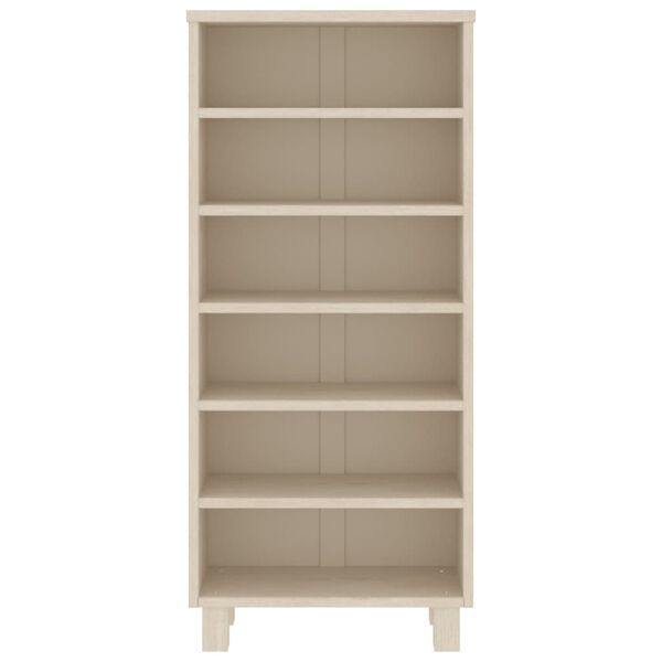 vidaXL CD Cabinet HAMAR Honey Brown 45x18x100 cm Solid Wood Pine