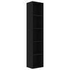 vidaXL Book Cabinet Black 40x30x189 cm Engineered Wood