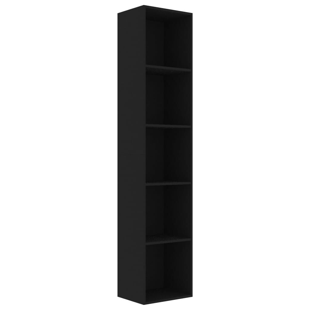 vidaXL Book Cabinet Black 40x30x189 cm Engineered Wood