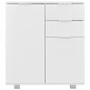 vidaXL Sideboard High Gloss White 71x35x80 cm Engineered Wood