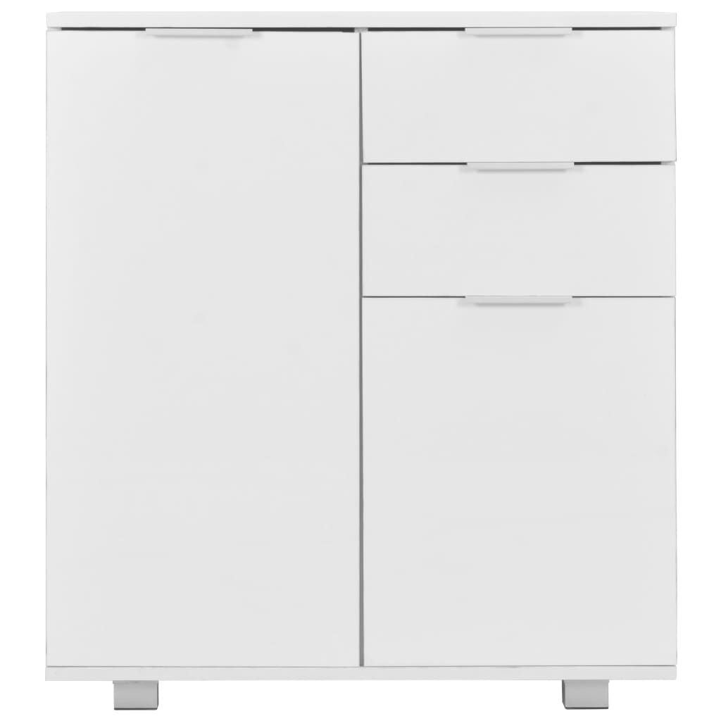 vidaXL Sideboard High Gloss White 71x35x80 cm Engineered Wood