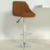 vidaXL Bar Stool Brown Velvet