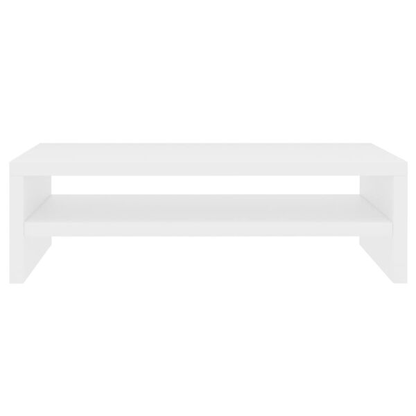 vidaXL Monitor Stand White 42x24x13 cm Engineered Wood